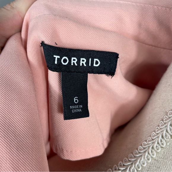 Torrid || Blush Pink Drapey Jacket Size 6X - Picture 7 of 9